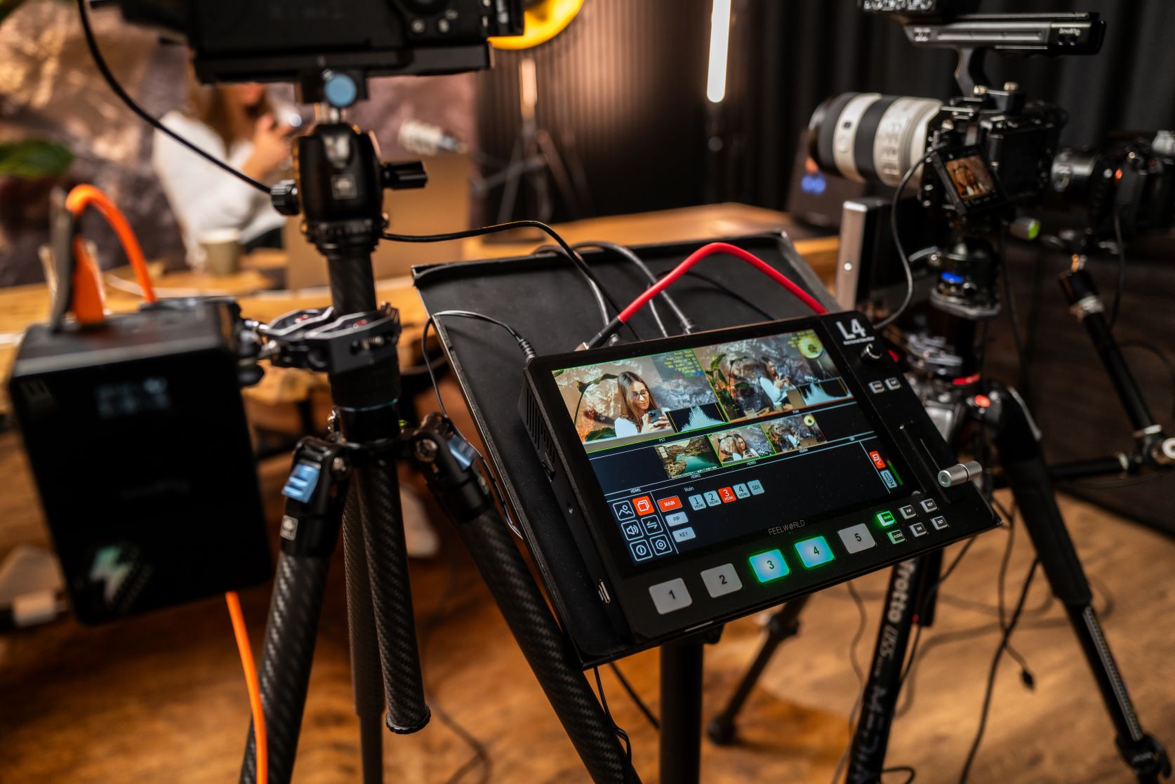 Filmproduktion im Studio